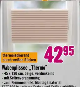 Hornbach Wabenplissee „thermo“ Angebot