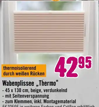 Hornbach Wabenplissee „thermo“ Angebot