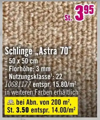 Hornbach Schlinge „astra 70“ Angebot