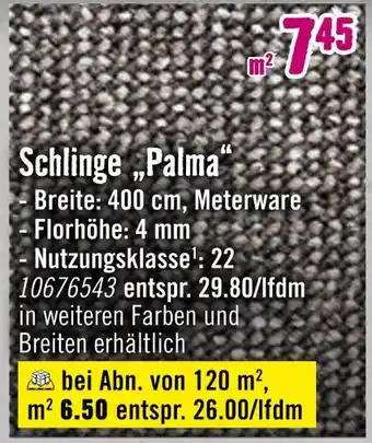 Hornbach Schlinge „palma“ Angebot