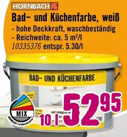 Hornbach Hornbach bad- und küchenfarbe, weiß Angebot
