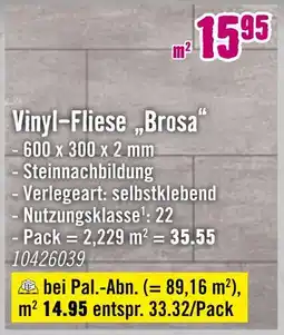 Hornbach Vinyl-fliese „brosa“ Angebot