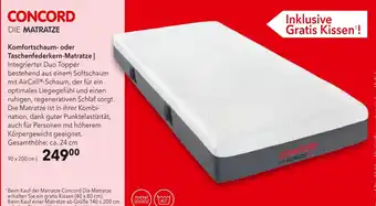 Matratzen Concord Concord komfortschaum- oder taschenfederkern-matratze Angebot