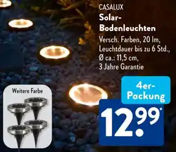 Aldi Süd CASALUX Solar Bodenleuchten Angebot