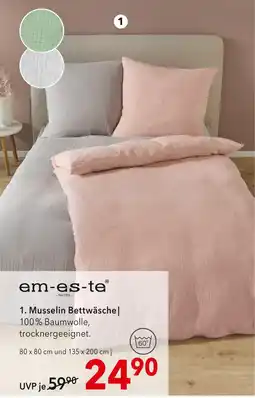 Matratzen Concord Em-es-te musselin bettwäsche Angebot