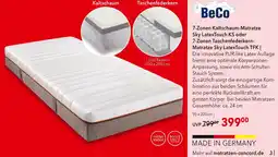 Matratzen Concord Beco 7-zonen kaltschaum-matratze sky latextouch ks Angebot