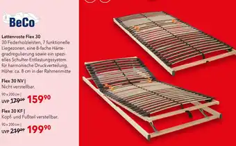 Matratzen Concord Beco lattenroste flex 30 Angebot