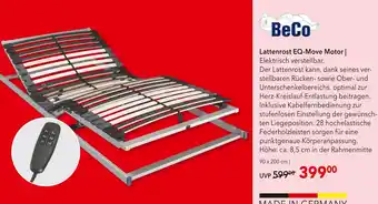 Matratzen Concord Beco lattenrost eq-move motor Angebot