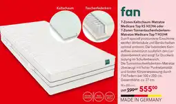 Matratzen Concord Fan 7-zonen kaltschaum-matratze medicare top ks h3|h4 Angebot