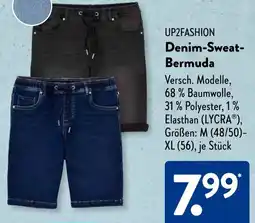 Aldi Süd UP2FASHION Denim-Sweat Bermuda Angebot