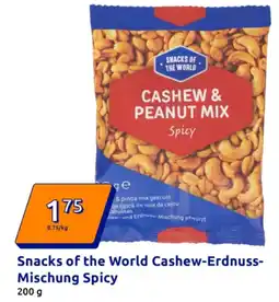 Action Snacks of the World Cashew-Erdnuss- Mischung Spicy Angebot
