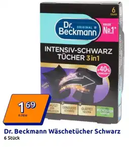 Action Dr. Beckmann Wäschetücher Schwarz Angebot