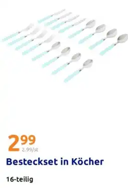 Action Besteckset in Köcher Angebot