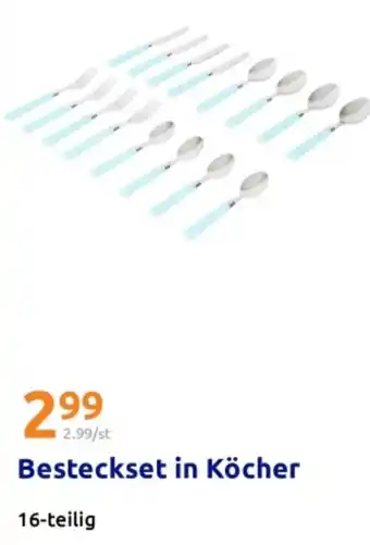 Action Besteckset in Köcher Angebot