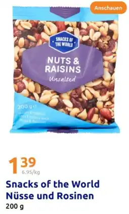 Action Snacks of the World Nüsse und Rosinen Angebot