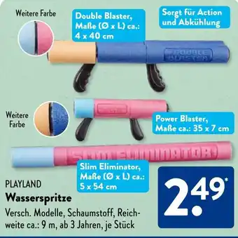Aldi Süd PLAYLAND Wasserspritze Angebot