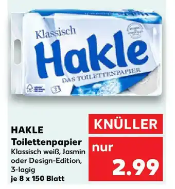 Kaufland HAKLE Toilettenpapier Angebot