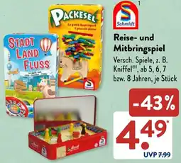 Aldi Süd Schmidt Reise- und Mitbringspiel Angebot