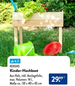 Aldi Süd KENSHO Kinder-Hochbeet Angebot