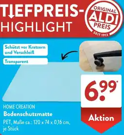 Aldi Süd HOME CREATION Bodenschutzmatte Angebot