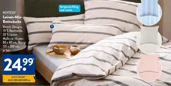 Aldi Süd NOVITESSE Leinen-Mix Bettwäsche Angebot