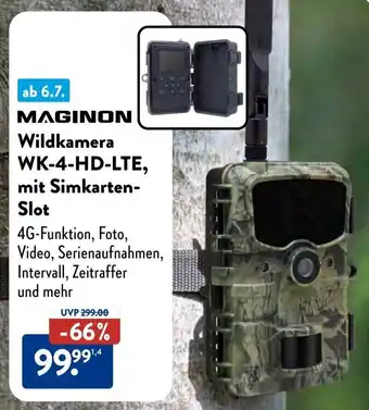 Aldi Süd MAGINON Wildkamera WK-4-HD-LTE, mit Simkarten Slot Angebot