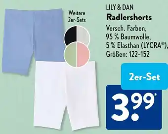 Aldi Süd LILY & DAN Radlershorts Angebot