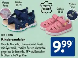 Aldi Süd LILY & DAN Kindersandalen Angebot