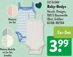 Aldi Süd LILY & DAN Baby-Bodys Angebot