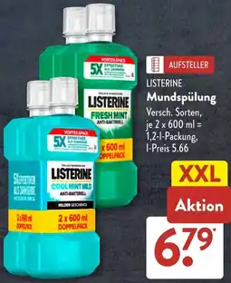 Aldi Süd LISTERINE Mundspülung Angebot