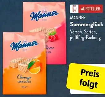 Aldi Süd MANNER Sommerglück Angebot