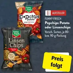Aldi Süd FUNNY-FRISCH Popchips Potato oder Linsenchips Angebot