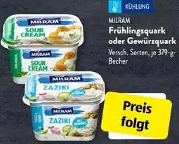 Aldi Süd MILRAM Frühlingsquark oder Gewürzquark Angebot