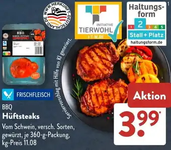 Aldi Süd BBQ Hüftsteaks Angebot