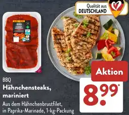 Aldi Süd BBQ Hähnchensteaks, mariniert Angebot