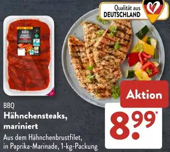 Aldi Süd BBQ Hähnchensteaks, mariniert Angebot