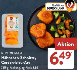 Aldi Süd MEINE METZGEREI Hähnchen-Schnitte, Cordon-bleu-Art Angebot