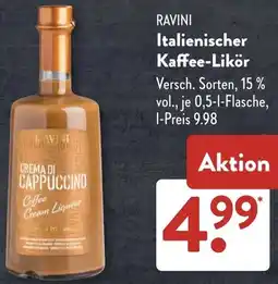 Aldi Süd RAVINI Italienischer Kaffee-Likör Angebot