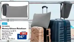 Aldi Süd SUN GARDEN Memory-Schaum-Reisekissen Angebot