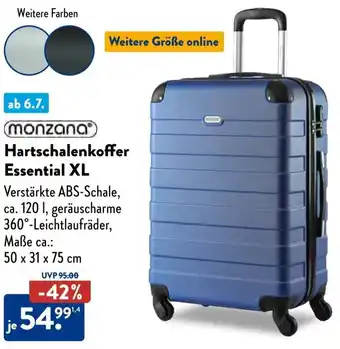 Aldi Süd Monzana Hartschalenkoffer Essential XL Angebot