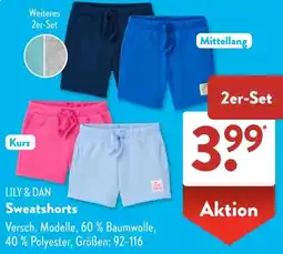 Aldi Süd LILY & DAN Sweatshorts Angebot