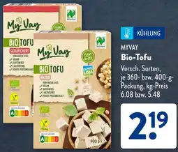 Aldi Süd MYVAY Bio-Tofu Angebot