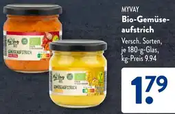 Aldi Süd MYVAY Bio-Gemüseaufstrich Angebot