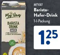 Aldi Süd MYVAY Barista Hafer-Drink Angebot