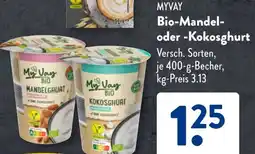 Aldi Süd MYVAY Bio-Mandel oder Kokosghurt Angebot