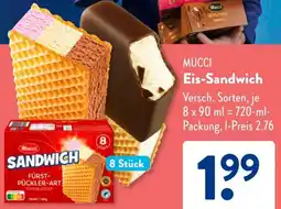 Aldi Süd MUCCI Eis-Sandwich Angebot