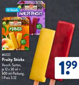 Aldi Süd MUCCI Fruity Sticks Angebot