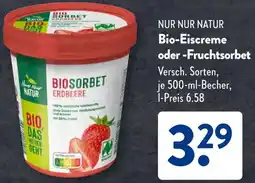 Aldi Süd NUR NUR NATUR Bio-Eiscreme oder Fruchtsorbet Angebot