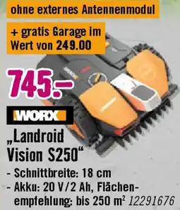 Hornbach WORX Mähroboter „Landroid Vision S250" Angebot