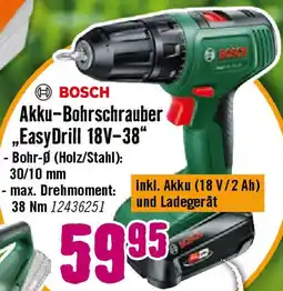 Hornbach BOSCH Akku-Bohrschrauber „EasyDrill 18V-38" Angebot